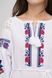 Вышиванка, женская вышитая блузка на домотканом полотне (GNM-02847), 40, домотканое полотно
