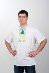 Мужская вышитая футболка в патриотическом стиле (NB-2006-yl), 44, віскоза