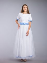 Жіноча вишита сукня хрестиком (gpv-66-01), 40, льон, тіар