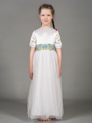Детское праздничное платье (gpv-42-01), 26, лен, тиар