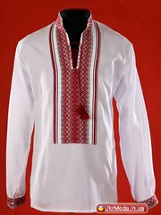 Мужская вышиванка, машинная вышивка (chs-02-16), 26, рубашечная ткань
