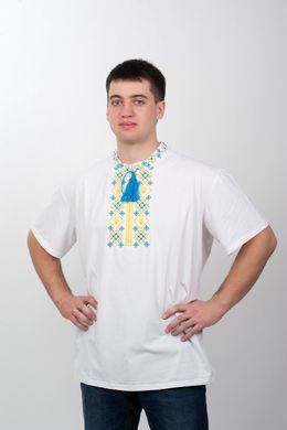 Мужская вышитая футболка в патриотическом стиле (NB-2006-yl), 44, віскоза