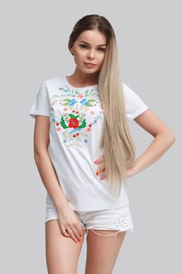Жіноча футболка White 4 UKR-6207, XL, трикотаж
