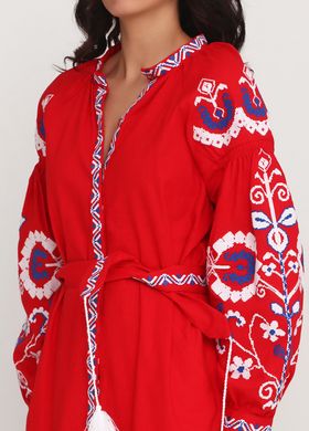 Жіноче вишите плаття в стилі Бохо (gpv-10-02), 40, льон, тіар