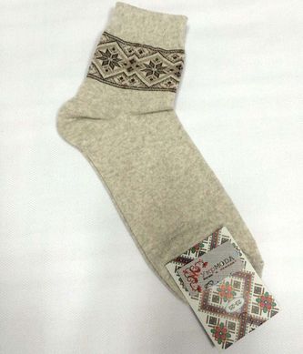 Шкарпетки світлі жіночі з вишивкою (МИЛ-02)