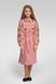 Вишита сукня вишиванка для дівчинки з довгим рукавом Powder UKR-0220, 128, льон