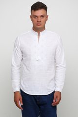 Рубашка белая мужская вышитая гладью (M-412-2), 46