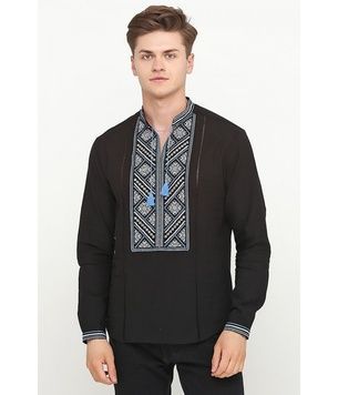Чоловіча сорочка вишита хрестиком (M-425-4), 46