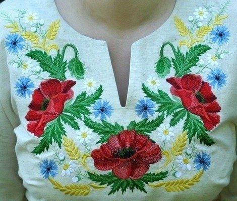 Барвиста вишита сукня "Українська чарівність" із сірої мальви для жінок - максі-розміри (PL-014-014-М), 50