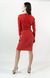 Коротка модна сукня з геометричною вишивкою Зоря із червоного трикотажу для жінок (PL-008-103-Tr), 42