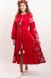 Яскрава сукня "Розкіш-2" із червоного льону з етно-вишивкою для дівчаток-підлітків (PLp-120-150-L-red), 152