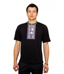 Мужская стильная футболка вышитая крестиком «Ромбы» (М-614-13), S
