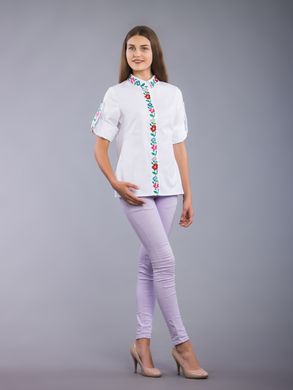 Неймовірно красива жіноча вишита блузка (gbv-42-01), 40, домоткане полотно, льон
