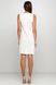 Біла жіноча сукня з вишивкою (М-1077-12), 44, льон