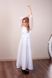 Вышитое белое платье для девочки Тюльпановое поле (Pld-103-098-G), 152
