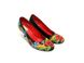 Стильні жіночі туфлі "Польові квіти" вишивка ручної роботи (AM-1068), 36