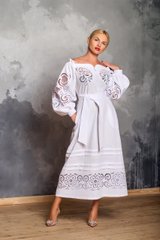 Платье “Ришелье” праздничное белое (AM-0135)