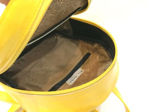 Молодежный рюкзак из натуральной кожи “Подсолнухи” (AM-1048)