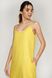 Жіноча вишита сукня на бретелях Yellow UKR-4202, XS, льон