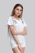 Жіноча футболка White 5 UKR-6208, L, трикотаж
