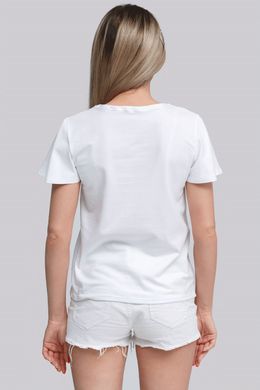 Жіноча футболка White 5 UKR-6208, M, трикотаж