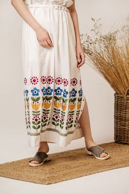 Сукня жіноча Чічка яскрава (SVR-9330), 36, льон