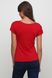 Жіноча червона вишита хрестиком футболка (М-714-5), M