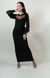 Модное черное платье Дыхание розы 6 для женщин (PL-009-061-Tr), 42