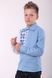 Вишиванка для хлопчика блакитного кольору "Райдуга" (SRd-454-123-О), 116