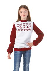 Рождественский свитшот для девочек с оленями (UKRS-6601), 110, трикотаж