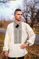 Сорочка мужская вышитая - ручная вышивка (00196), 42, бавовна