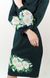 Трикотажне плаття з вишивкою Букет ромашок зеленого кольору для жінок (PL-006-060-Tr), 42