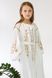 Вишита сукня для дівчинки White 5 UKR-0222, 152, льон