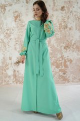 Вишите жіноче м'ятне плаття Мальви (PL-051-093-Ks), 40