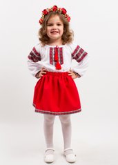 Вышитый костюм "Красная сказка" для девочек (KSs-558-504-O), 110