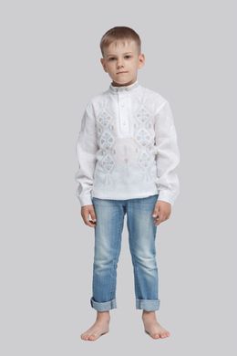 Дитяча вишиванка для хлопчика Трійця White UKR-0133, 152