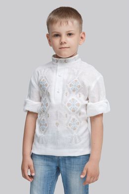 Дитяча вишиванка для хлопчика Трійця White UKR-0133, 152