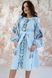 Вышитое женское голубое платье Птица (PL-034-092-L), 42