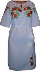 Красивое женское платье с вышивкой гладью (GNM-00334), 40