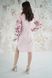 Розовое платье Левада с вышивкой для женщин (PL-035-178-L), 42