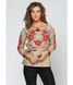 Женская вышитая рубашка "Цветочный венок" с рукавом три четверти (М-223-3), 44