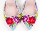 Женские стильные туфельки "Мечта каждой женщины" вышивка ручной работы (AM-1079), 36