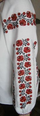 Вишита сорочка жіноча Подоляночка - ручна вишивка (GNM-00194), 42, домоткане полотно