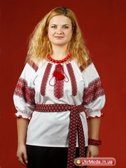 Вишиванка жіноча модна (gb-089-16), 26, сорочкова тканина