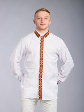 Неймовірно красива і стильна чоловіча сорочка (chsv-64-01), 40, льон