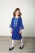 Вишите трикотажне плаття електрик для дівчинки Райдуга (PLd-150-123-Tr), 110, трикотаж