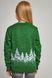 В'язаний зелений з оленями светр для дівчинки (UKRS-6628), 122, шерсть, акрил