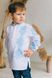 Біла дитяча сорочка з довгим рукавом (S-128-01-d), 26, льон