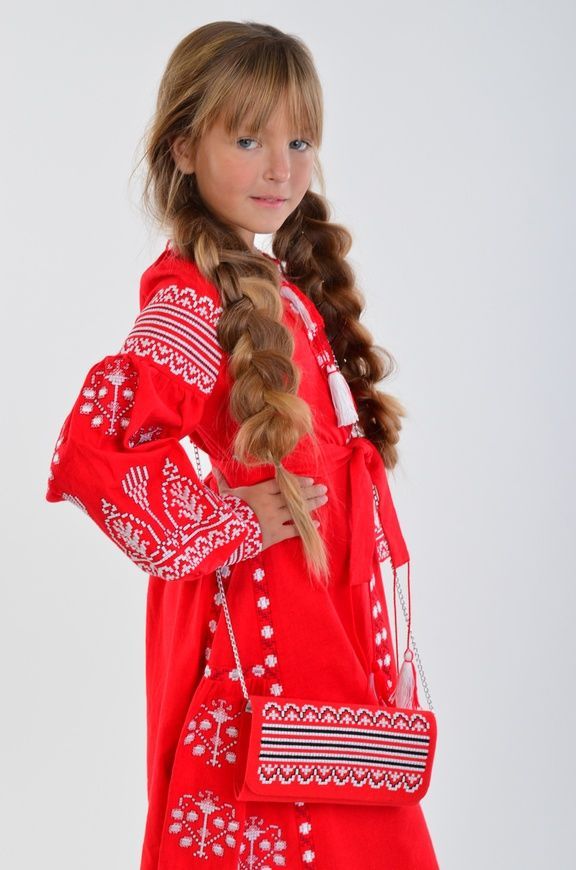 Вишите плаття для дівчинки "Розкіш 2" (PLd-120-150-L), 152