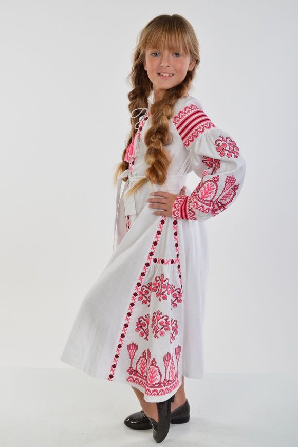 Вишите плаття для дівчинки "Розкіш 2" (PLd-120-150-L), 152